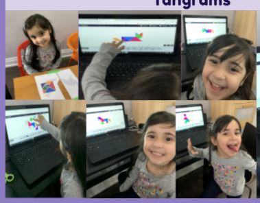 3MericiDPCDSB's tweet image. #dpmathitup #dp_math This was our first introduction to Tangrams! Our kinders loved the challenge. It led to some great math talk and further exploration! Check out the great work and all the smiles!