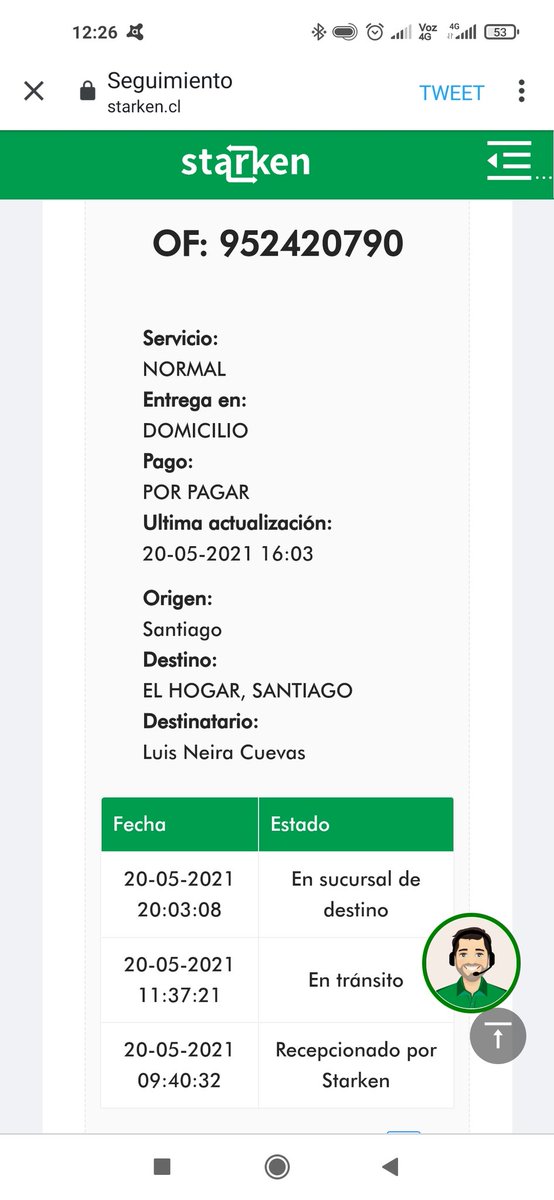 Adler_Neira's tweet photo. @StarkenCL Pedido enviado el día 20 de Mayo y aún no lo recibo https://t.co/bTk5joyEpQ
