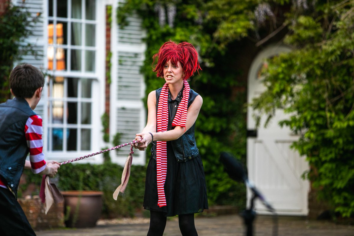 WellingtonUK's tweet photo. It was a pleasure to welcome pupils and parents back to The Lodge for Shakespeare in the Master's Garden last night! Wonderful performances all round with some eye-catching costumes featured too... 👏  🎭 https://t.co/0Lr4I62QZg