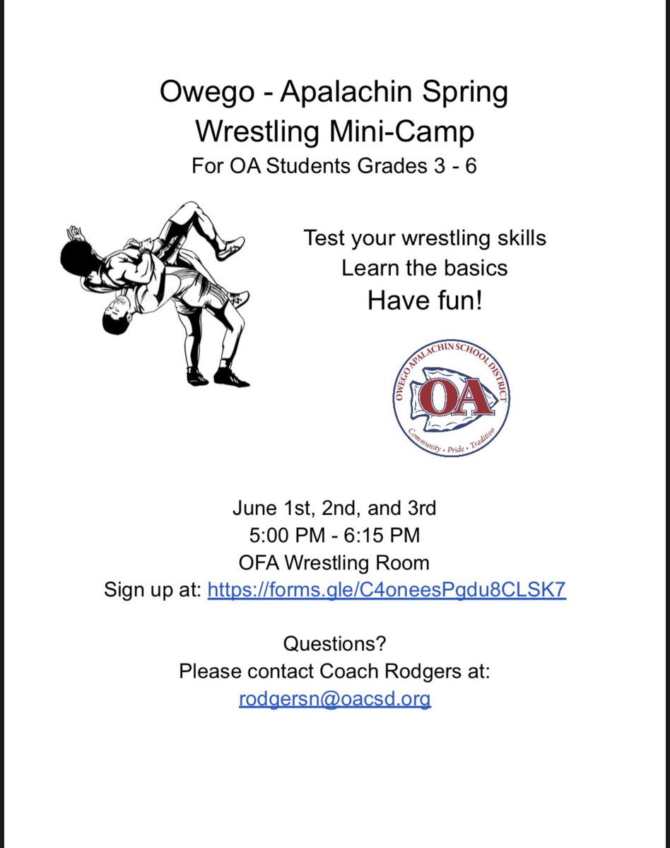 Reminder! Our mini-camp is next week! Make sure you sign up before Tuesday!!!!