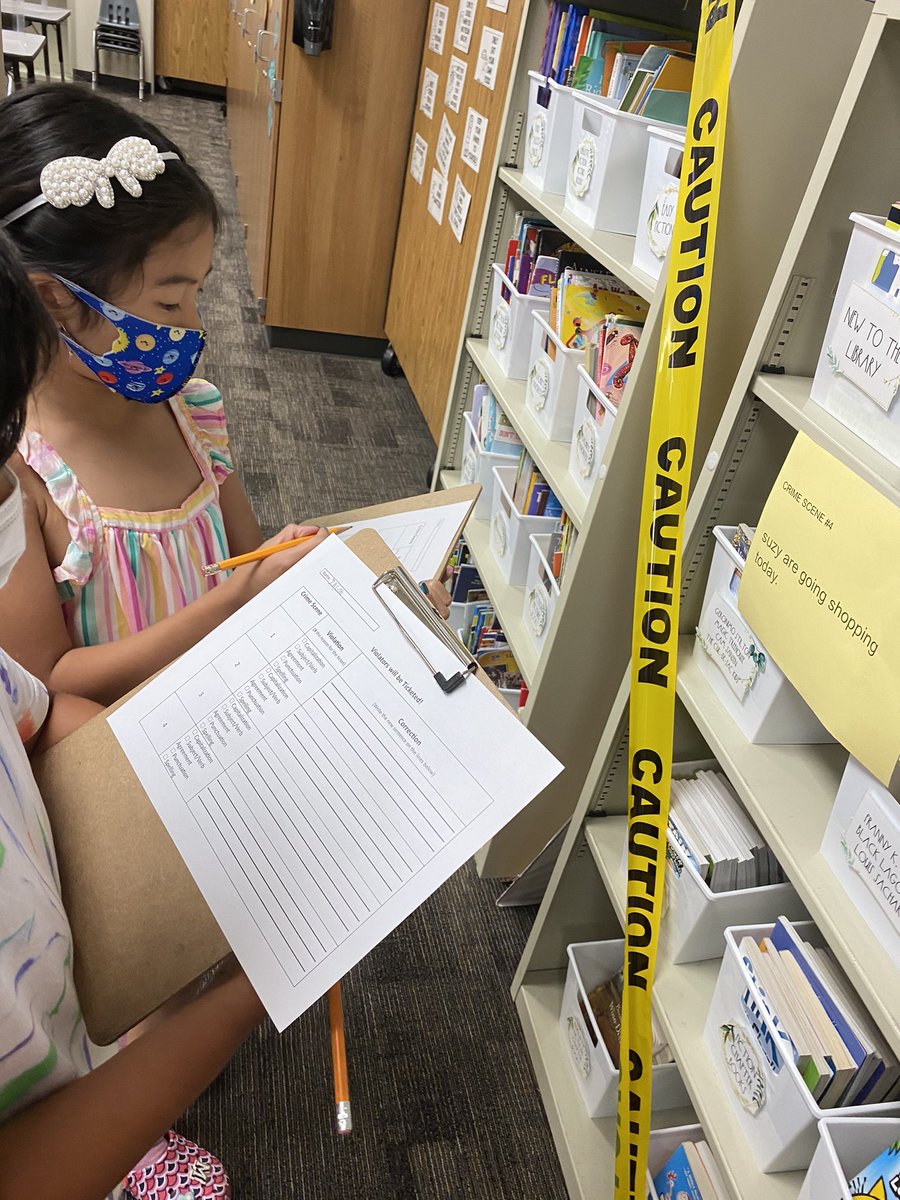 MissOloffson's tweet photo. My detectives are on the case today. All sentence violators will be ticketed!! Fun way to review all of our editing skills at the end of the year! @LamkinLeopards @CFISD_ELAR2_5 https://t.co/zgbRrDrV3S
