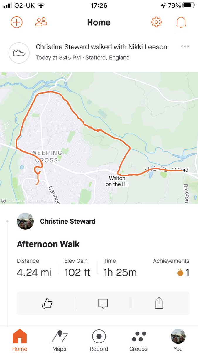 Chrissy79's tweet photo. #fitternotfatter still going strong, bit of a sweaty one today tho! Next time remember a mask for the pub at the end!!!! β¦@leeson_nikkiβ© https://t.co/Et0515jwPT