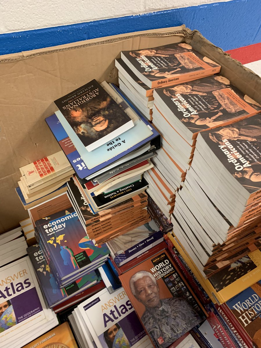 MrsMorganMHS's tweet photo. Here’s to team books clear out! https://t.co/gtak5QLtJU