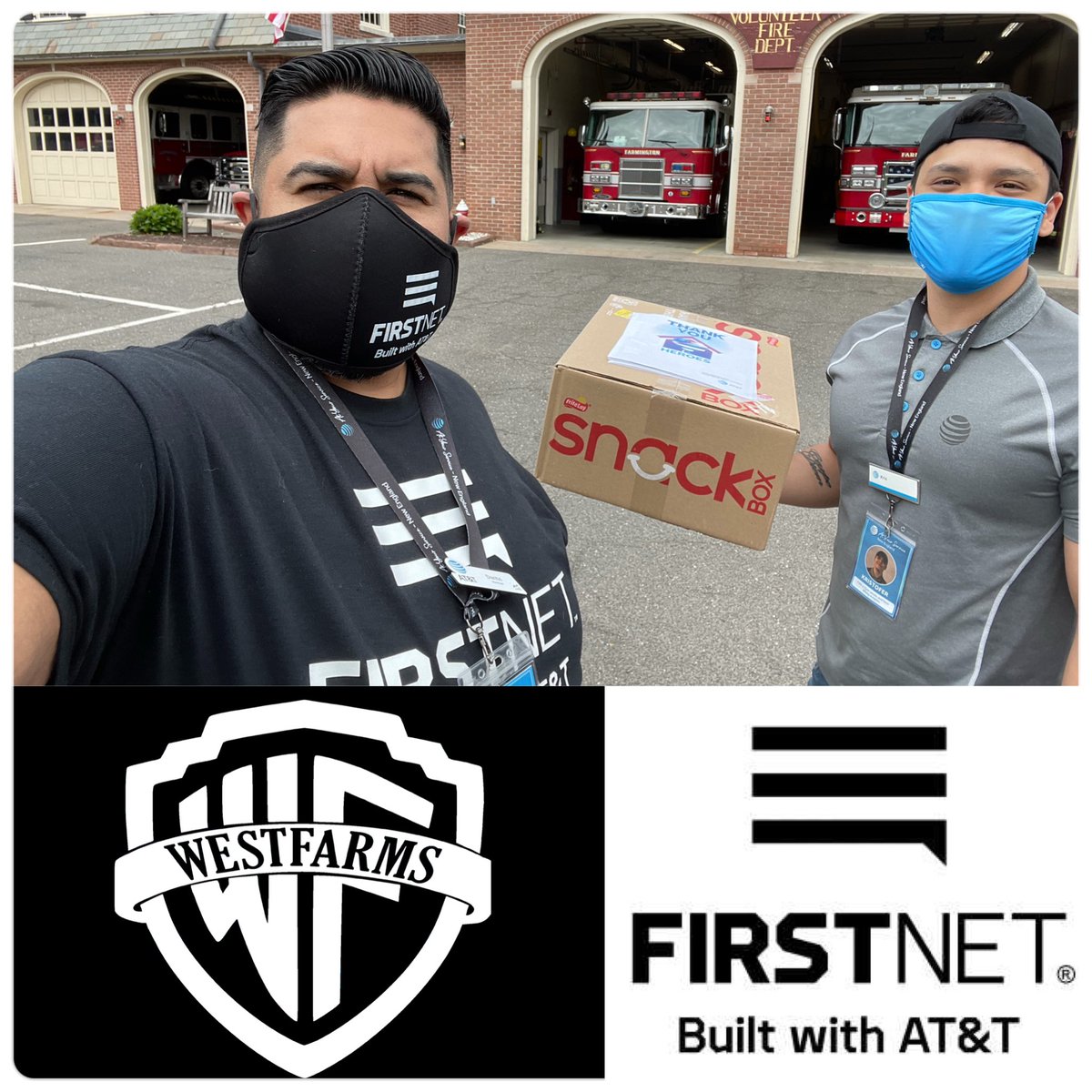 DanteDSep's tweet photo. #TeamWestfarms visiting the Farmington Volunteer Fire Department to drop of a snack box and educate them on our amazing offers. #HeroesAppreciationMonth #OurNe #FirstNet #FNomenalFriday @GenovaMarisa @biggriffnrg @SanKristofer @Auvino15 @TheRealOurNE @JPotter24 https://t.co/WV4bthrvUD