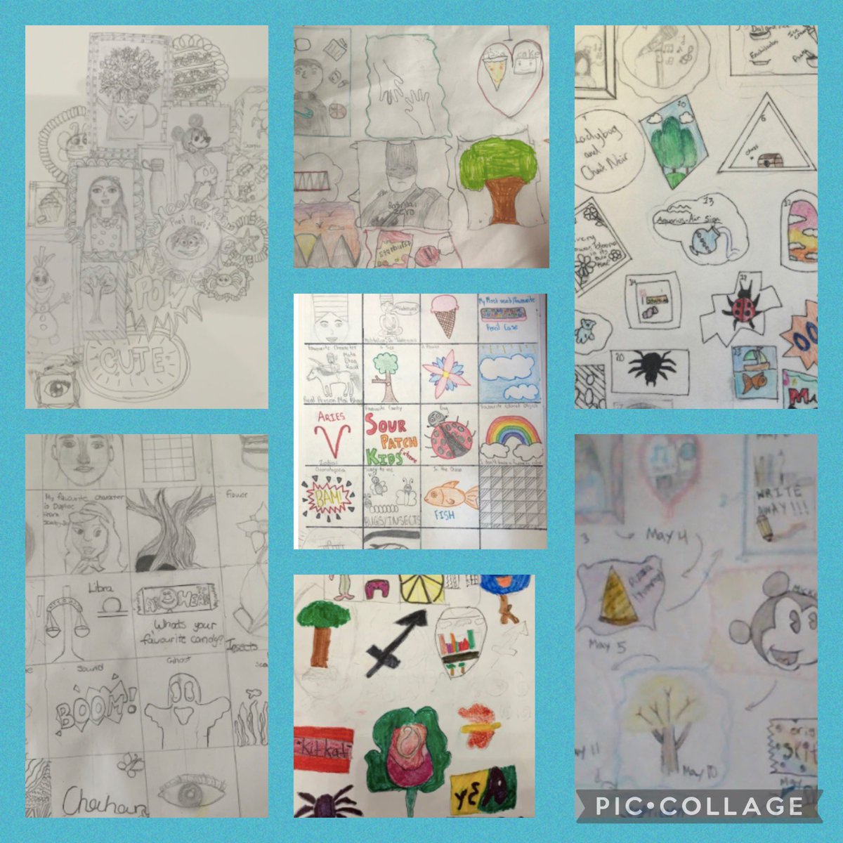 CationLisa's tweet photo. “May Sketchbook Challenge” was a hit!  Students learned more about themselves through drawing! 😊👍🏻 @PteBuckamSingh https://t.co/UMzlnvyDEd