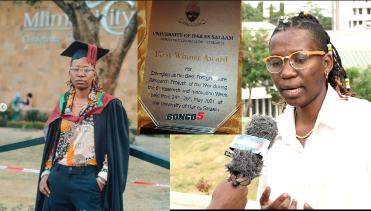 bongofive's tweet photo. Exclusive: Rapa Chemical mwanafunzi bora UDSM 2021, kusoma PHD Scotland chuo alichosoma Prince Harry (Video) - https://t.co/mZvbLFcoHU https://t.co/coMANeQMwS
