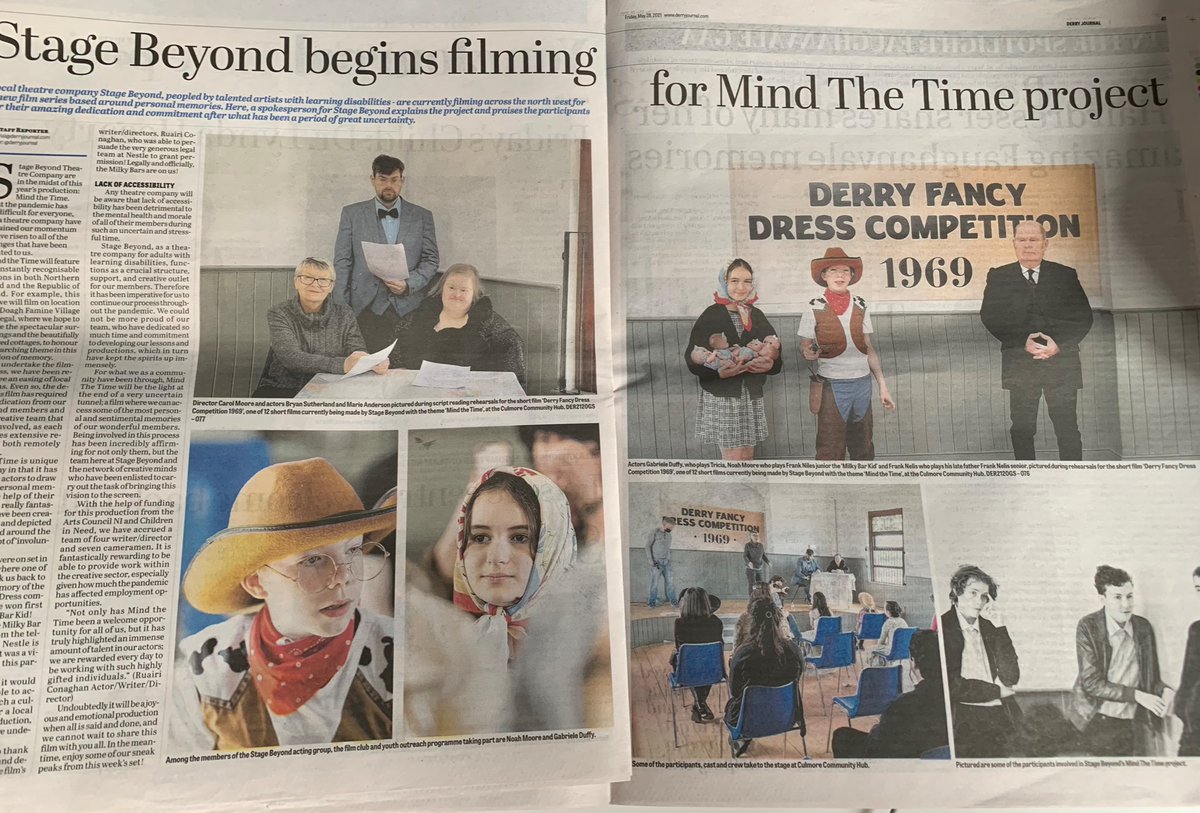 ⭐️⭐️⭐️We Are In The News ⭐️⭐️⭐️

A huge thank yous to the @derry_journal for the feature coverage in today’s paper. We are just delighted with it!

@westernhsctrust @nationallottery @artscouncilni @halifaxfoundationni <a href="/publichealthni/">Public Health Agency</a> @bbccin @millenniumforum