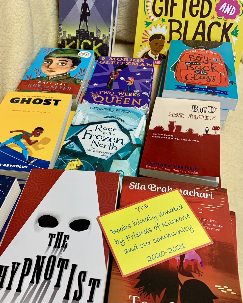 Kilmorie children are very lucky! Every class has had a special delivery of new books. Funds kindly donated by <a href="/FriendsKilmorie/">FriendsofKilmorie</a> and our community. Books purchased from our local neighbourhood <a href="/MoonLaneBooks/">Moon Lane Books</a> #reading #books #diversity #learning #community