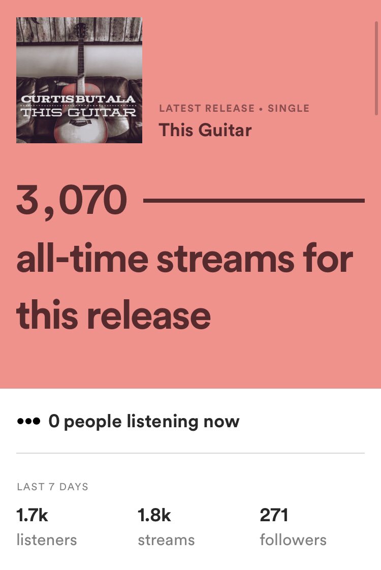 Loving the support for my new single “This Guitar”! Much appreciated - check it out here : curtisbutala.hearnow.com/?fbclid=IwAR0_…