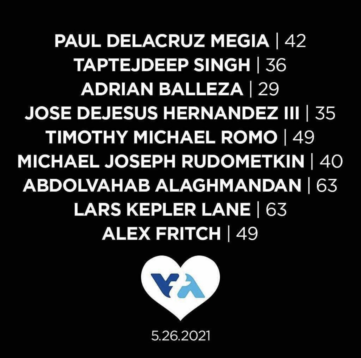 daphmaala's tweet photo. my friends dad was unfortunately one of the victims in the VTA shooting. please donate what you can and share this around. rip 💔

https://t.co/dXaUkcwjfr https://t.co/qV9pbXIFaD