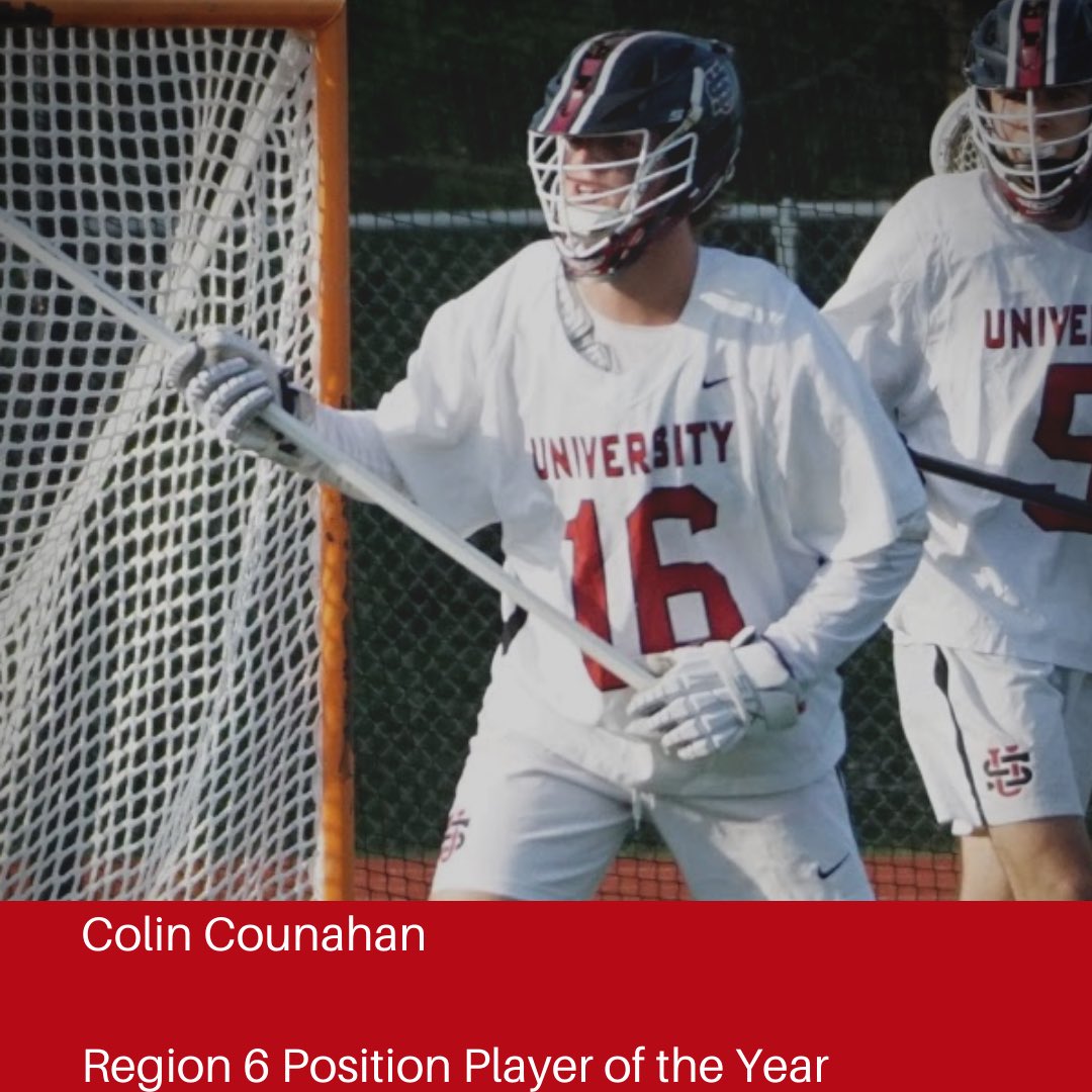 Congratulations to Colin Counahan being selected as the Region 6 Defensive Position Player of the Year!