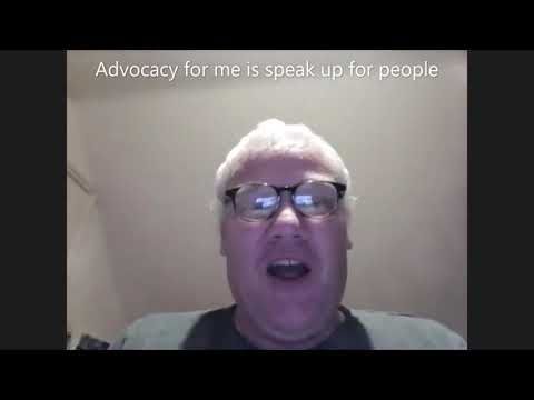 Stewart from @KeyRingLiving says self advocacy means ‘helping people go to meetings’
▶️ WATCH: buff.ly/3vs1jv3
#Right2Home #SelfAdvocacyWorks #Winterbourne10YearsOn