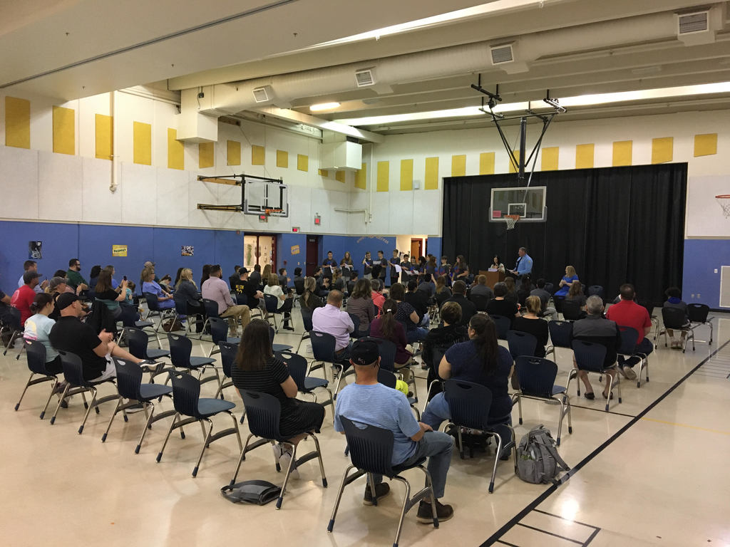 CGE_375's tweet photo. Great turnout at yesterday's 6th grade awards and D.A.R.E. recognition yesterday! This is a pretty amazing bunch we have moving on to 7th grade. We wish them the best of luck. https://t.co/e9DCMi4VVE