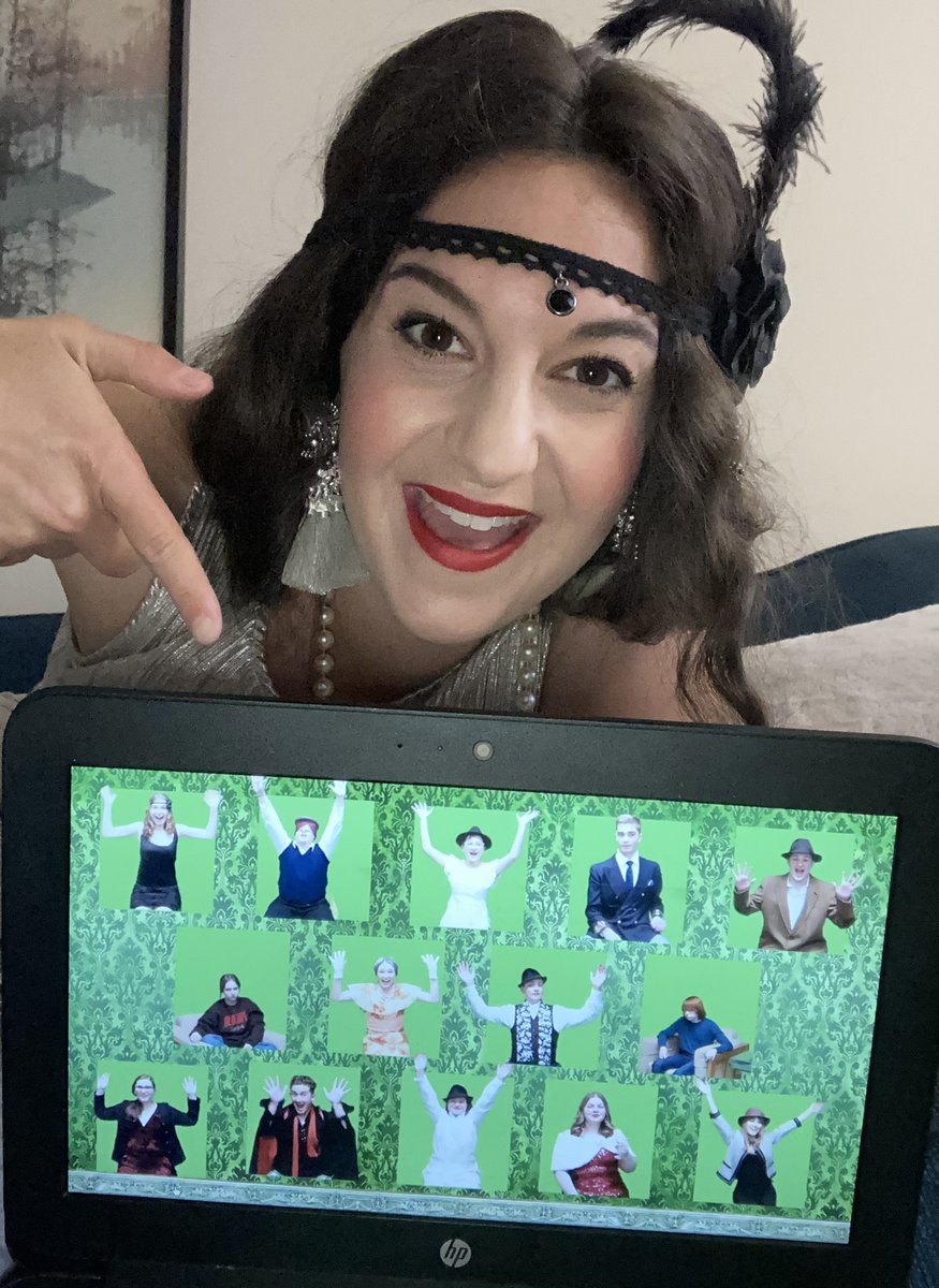 When you dress up with your music class from <a href="/CollegeavenueSS/">College Avenue SS</a> to watch The Drowsy Chaperone presented by <a href="/CECITitans/">CECI</a> ! Congratulations to all staff and students involved in this virtual production! It’s not too late to watch - go get your tickets on the school website now! :)