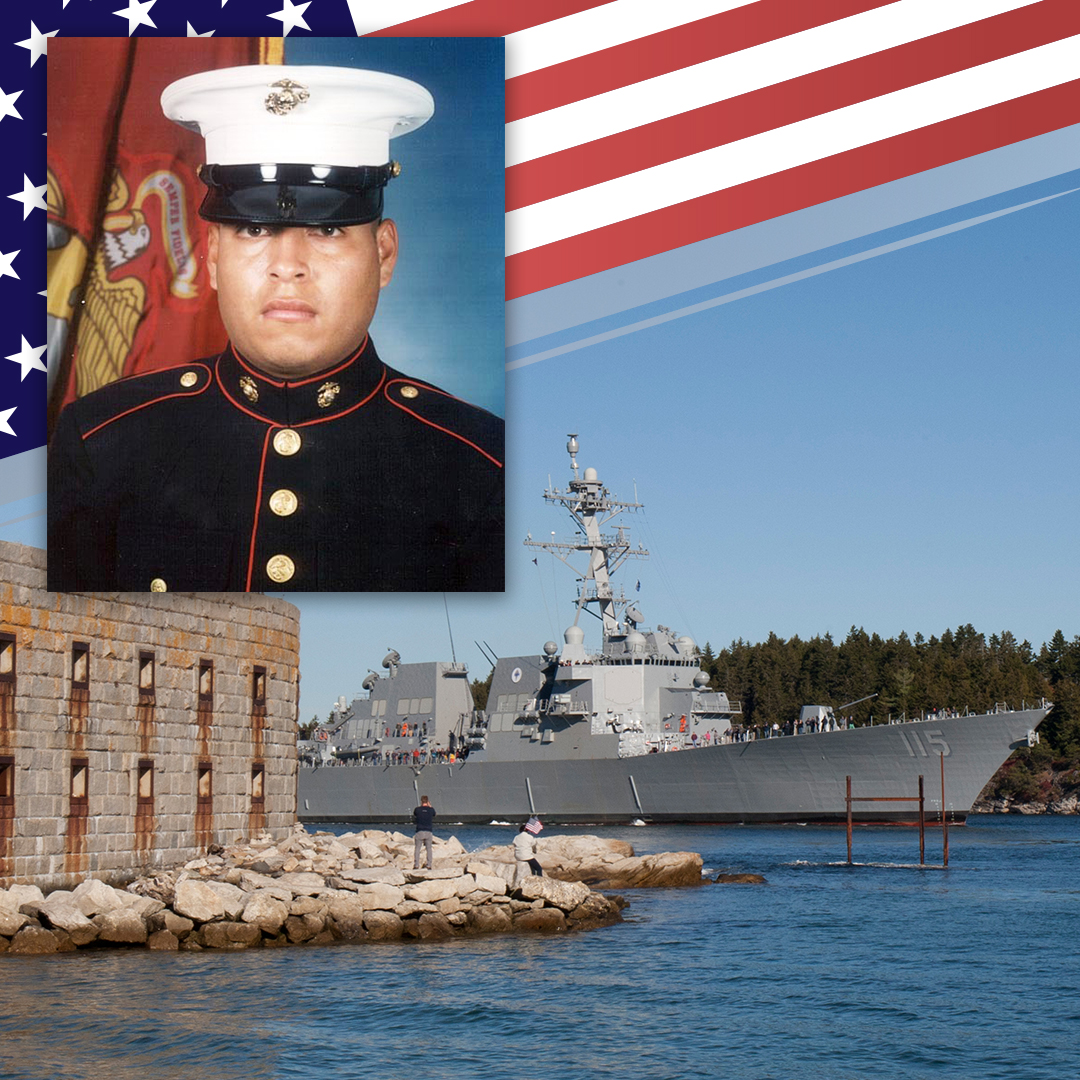 GDBIW's tweet photo. This #MemorialDay, we remember the servicemen and women who died serving our country. Many of the ships built at BIW carry the names of those who made the ultimate sacrifice, including USS Rafael Peralta, USS Michael Murphy, USS Jason Dunham and the future USS John Basilone. https://t.co/Kx7njovCxZ