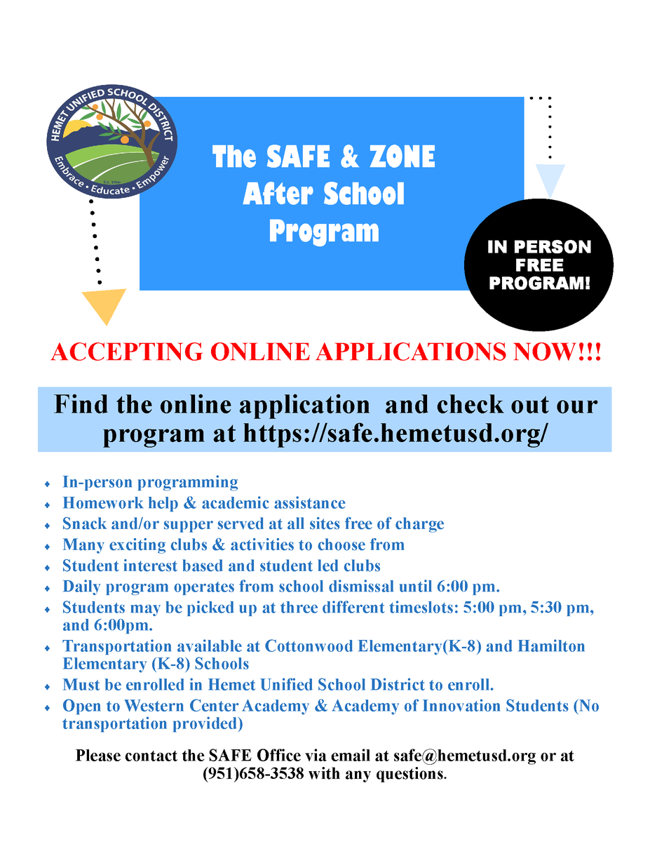 SAFE Expanded Learning Program (@SAFE_HUSD) / Posts / X