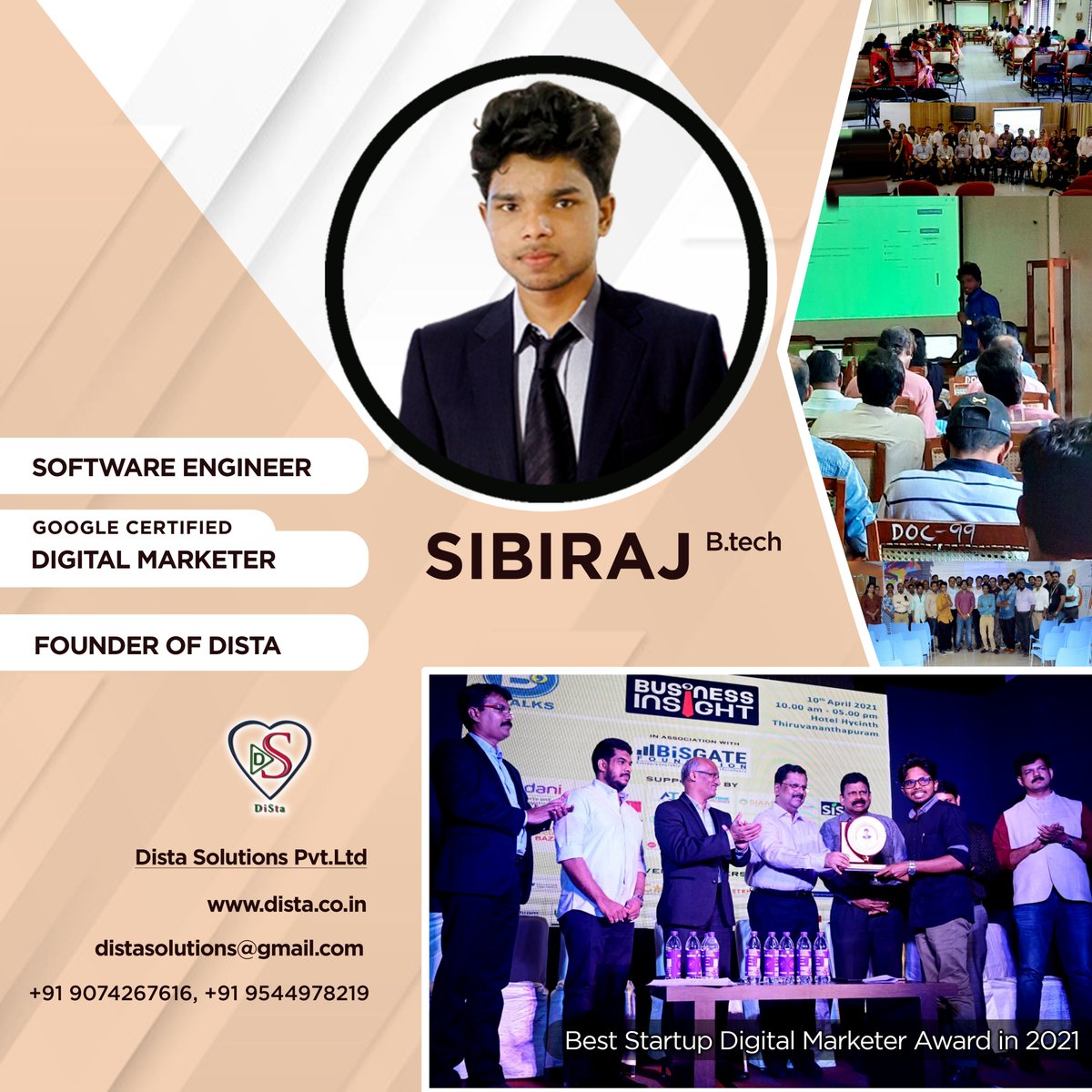 SibiRaj015's tweet photo. Digital Marketing Service @Kerala
#bestdigitalmarketer2021 #chriztopherzine #Dista #Kerala #BusinessMan #BusinessIdeas #DigitalMarketing https://t.co/LqwqoUrRIc