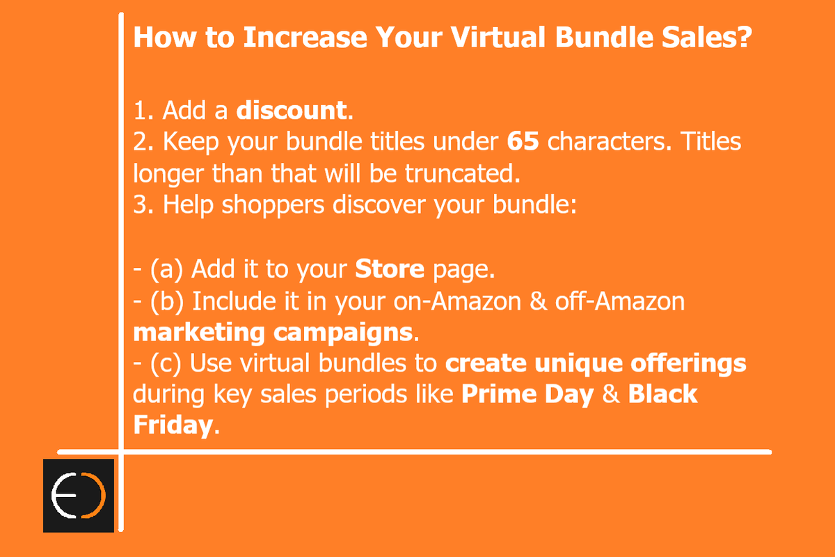 EcommerceOutset's tweet photo. #Amazon Virtual Bundles
#amazonfba #amazonfbapakistan #amazonseller #amazonsellercentral #amazonfee #howtosellonamazon #ecommerceoutset https://t.co/e6d61NkJKq
