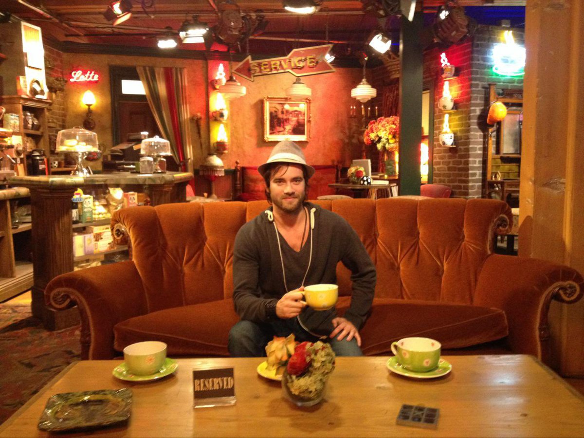 After the #FriendsReunion   last night, I thought I’d post a photo from the set of #Friends  a few years ago at #WarnerBrothers Studios in Burbank. #CentralPerk #fbf