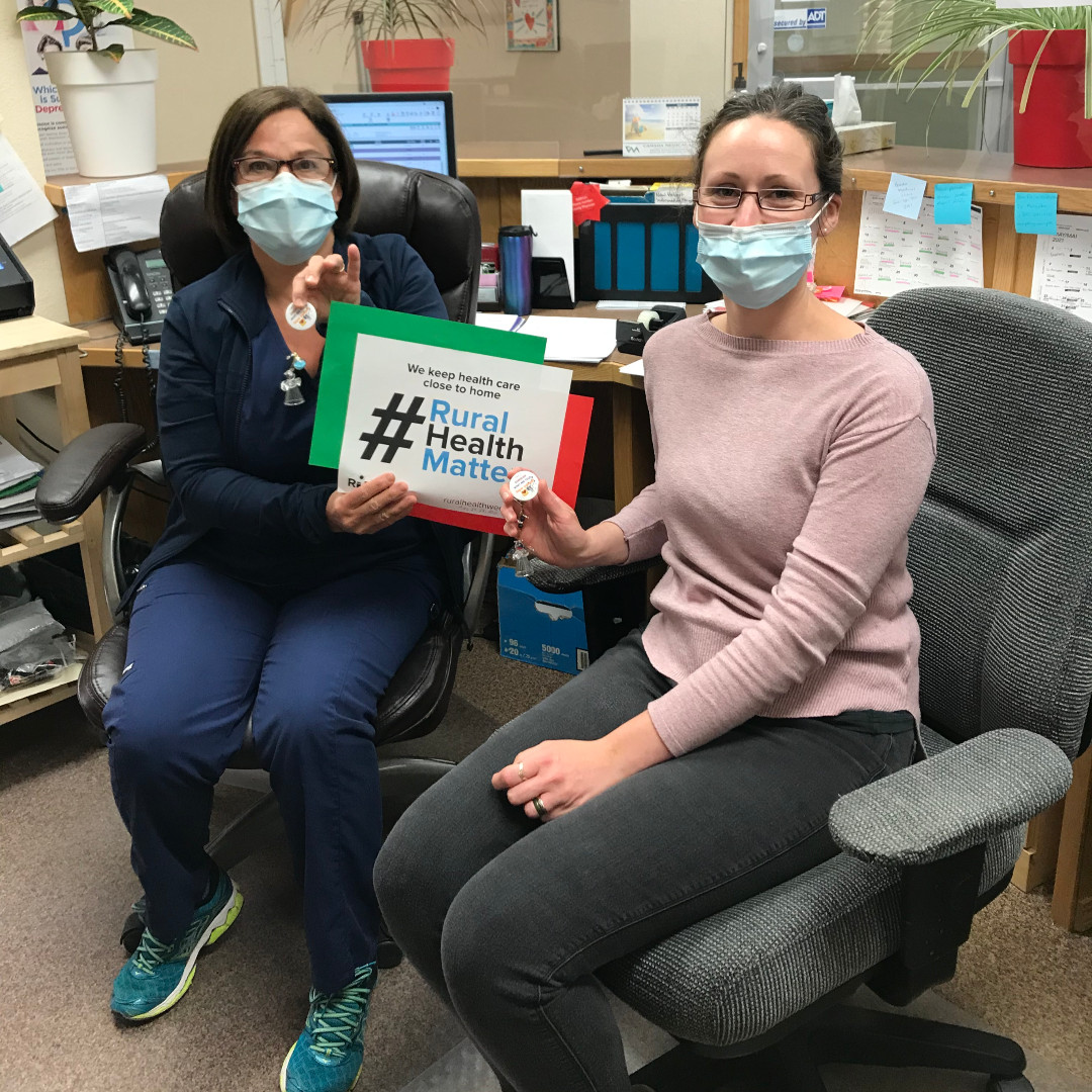 AlbertaRhPAP's tweet photo. More from Myrna Lanctot of the Smoky River Physician Recruitment and Retention committee who stopped by the hospital and some clinics in #McLennan and #Fahler to say thanks during #ABRuralHealthWeek #rualhealthmatters https://t.co/suBrwXpq8i