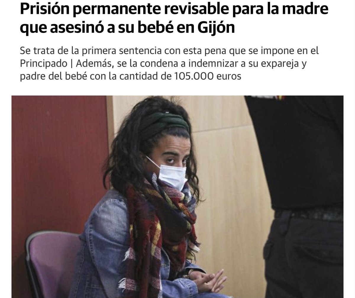 JcQuer's tweet photo. Asesinó a su bebé asestándole 53 puñaladas. La ministra Montero silencia la condena a prisión permanente revisable para esta mujer. Quizás acabe también solicitando a Sánchez su indulto. Aplicar esta pena es inhumano, afirma la ministra, también por asesinar a un bebé. https://t.co/Mcq3TrsHsD