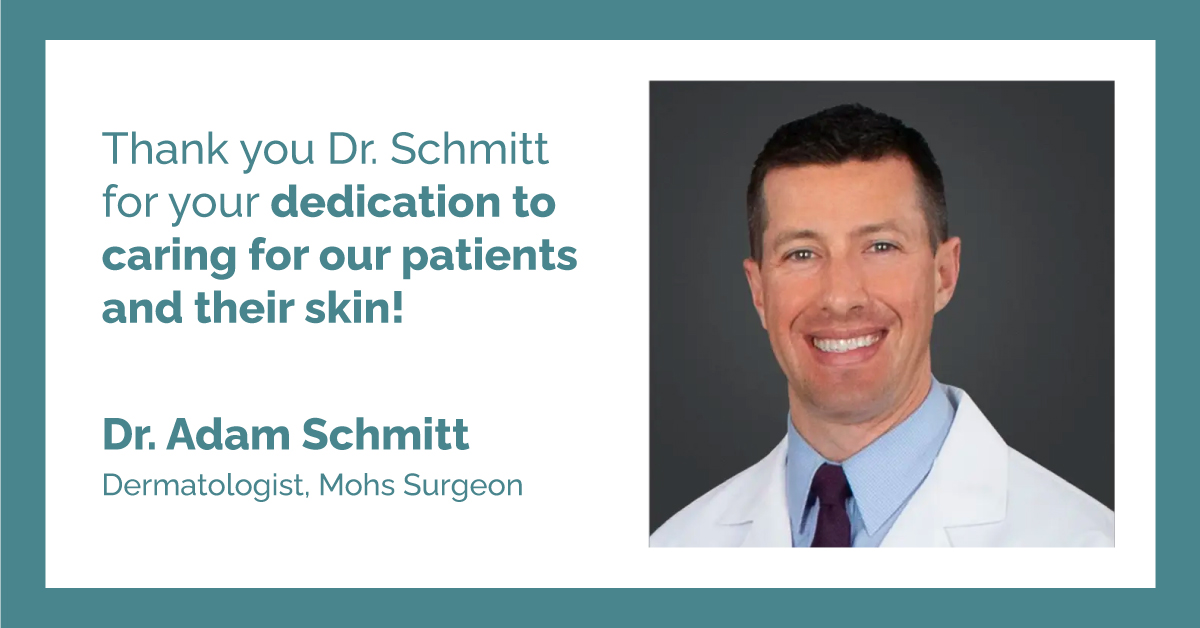ZelSkin's tweet photo. Dr. Adam Schmitt is a board-certified Mohs surgeon who sees patients at both Zel offices. Thank you for your dedication to caring for our patients and their skin! https://t.co/m4JMT9QUsV