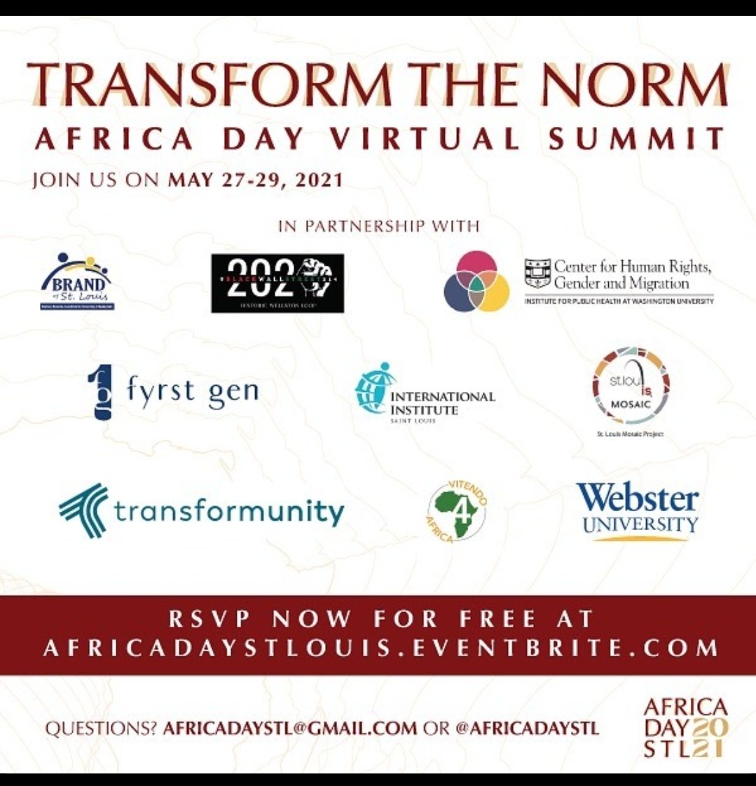 vitendo4africa's tweet photo. Thank you to all the sponsors for AFRICA DAY STL 2021 @STLMosaic @iistl @TheBRANDofSTL @websteru @WUSTL @vitendo4africa #transformunity, @AfricaDayStl https://t.co/u4EHpQNXiW