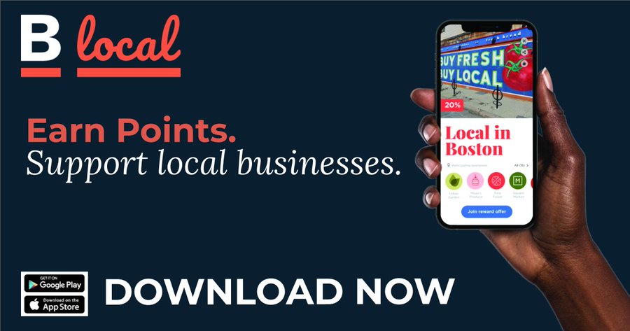 Boston_CEC's tweet photo. Boston’s new #B_Local app connects the city, local businesses, and residents and makes our city stronger, more engaged, and helps our local economy recover. Get rewarded as you #shopsmall! @econdevboston https://t.co/EeCBe3UgQp https://t.co/MniIODbnRZ