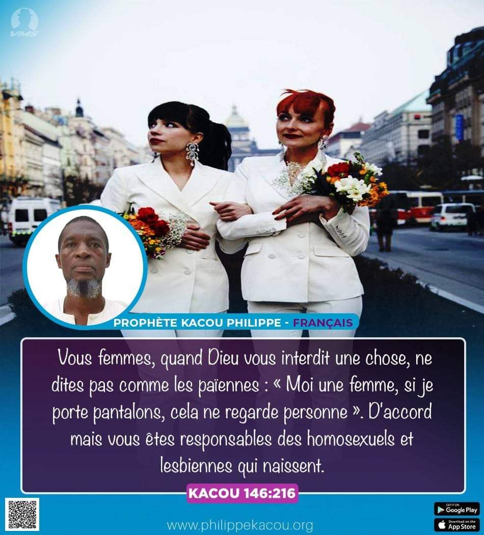 GraceAMM's tweet image. #BON_À_SAVOIR 
Une femme en pantalon, c'est le diable qui a fait cela.
philippekacou.org