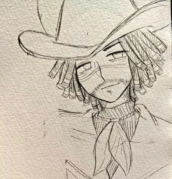 ラフに書き込んでるだけなんだけど…なかなか…イケメンでは…?(夜あるある) 