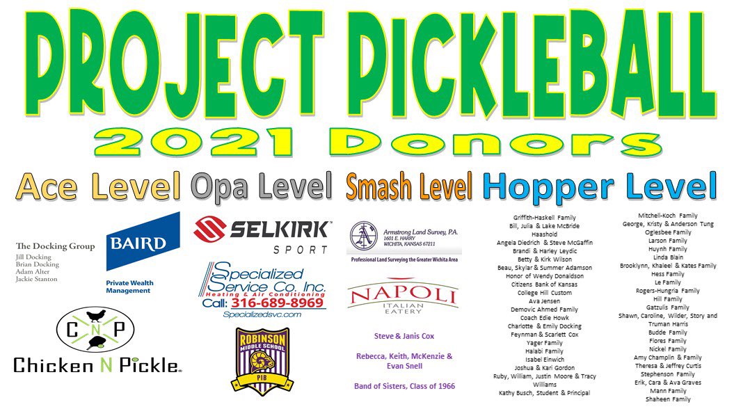 CoolShoesLeader's tweet photo. @RobinsonMidSch would like to give a shout out to our Project Pickleball sponsors who are here on Twitter! We will have two Pickleball courts that are handicap accessible by the end of the summer!
@ChickenNPickle @SelkirkSport @NapoliPizza1 https://t.co/5n3wrBqRTu