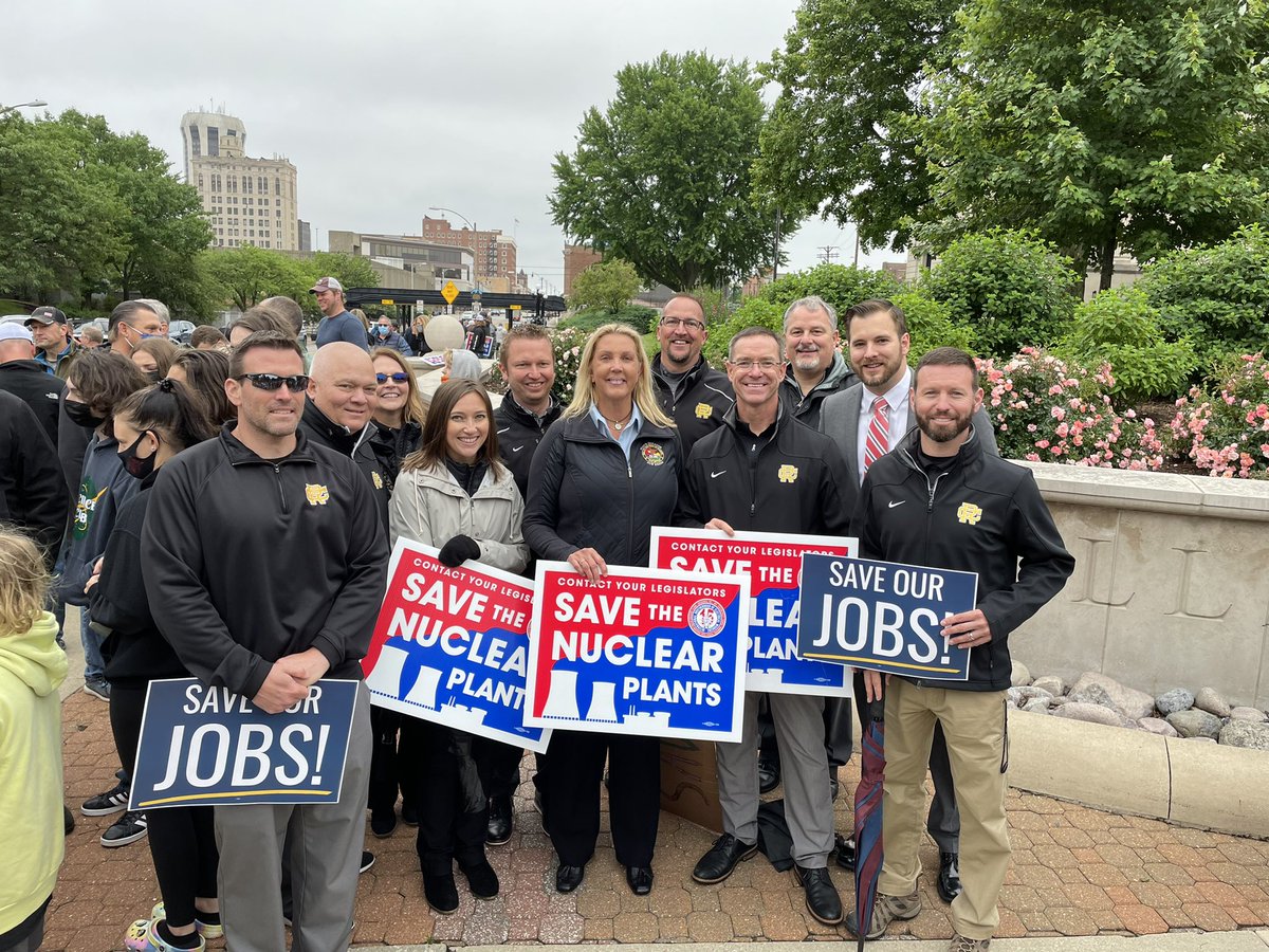 Great Rally in Springfield today! The message is simple…  Save the Illinois Nuclear Fleet.