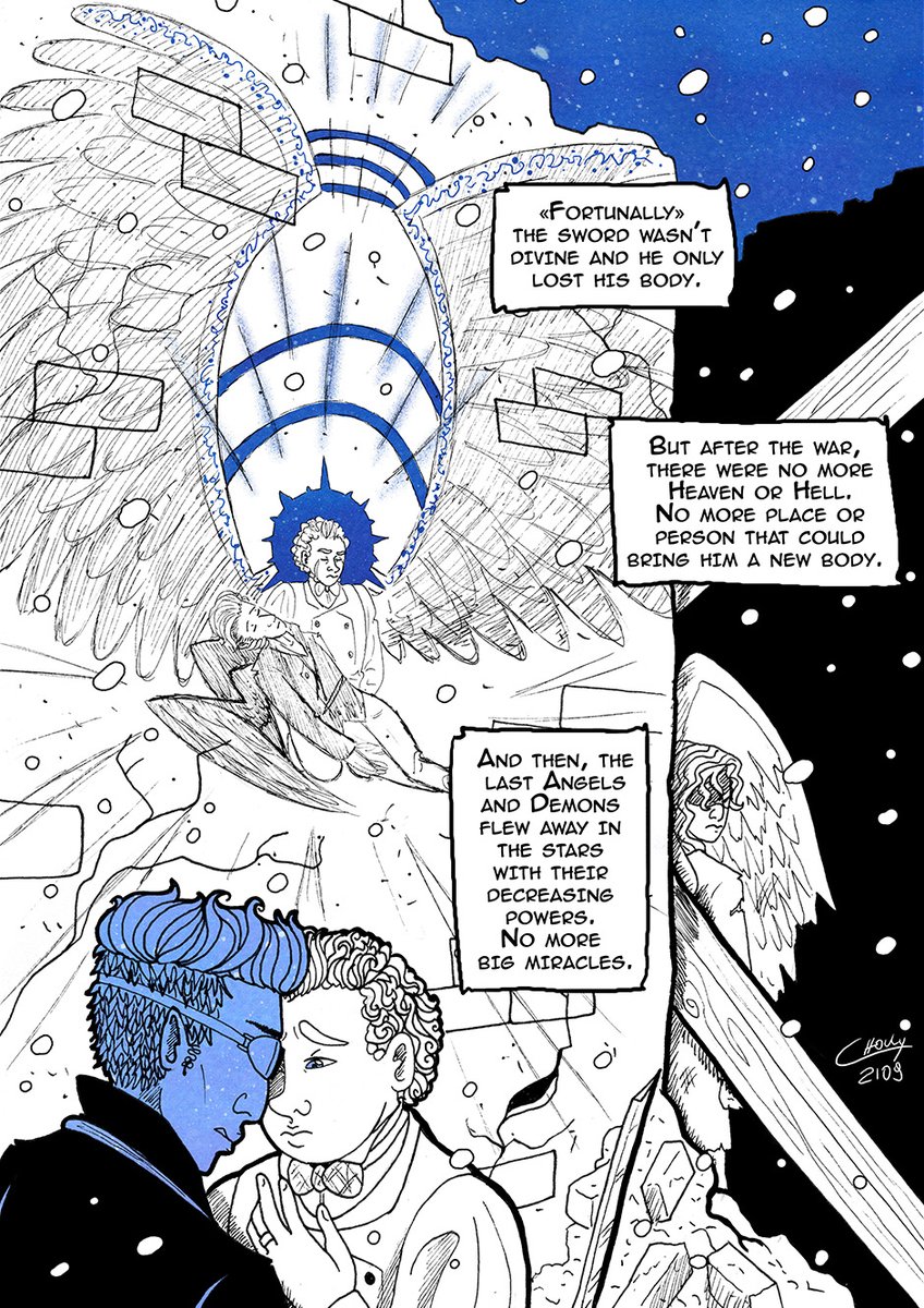 ChoulyB's tweet photo. 39' Pages 17-20
#GoodOmens #GoodOmensFanArt #GO39 https://t.co/9HM6gQMpLb