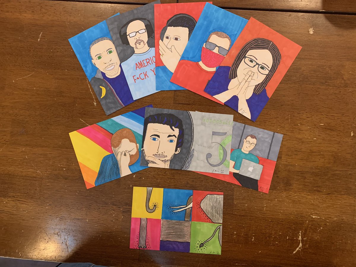 This month’s theme was pop art. I used the opportunity to make portraits of my coworkers. #smartartweekly #smartartproject