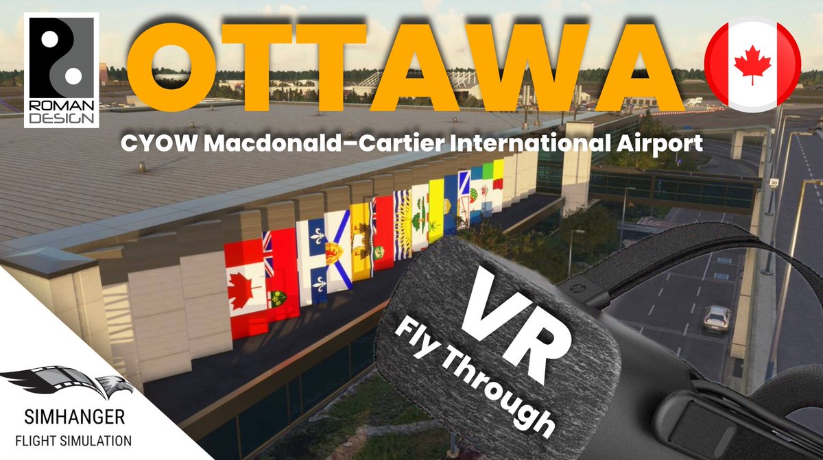 Simhanger1's tweet photo. CYOW Ottawa International Airport (MacdonaldโCartier International) is Roman Designโs latest release. This is a large airport so join me in a quick tour in VR flying the Top Rudder 103 Solo Ultralight. #msfs2020 #romandesign #flightsim
https://t.co/FyU4UN8stK https://t.co/TF6THjIdg1