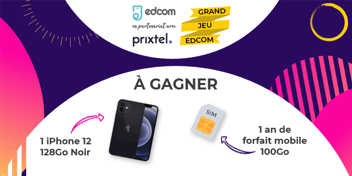 Bonne nouvelle: vous pouvez gagner votre iPhone 12 128Go + 1 an de forfait Prixtel.
Pour participer:
1/ Suivez-moi + <a href="/Edcomfr/">Edcom</a> + <a href="/prixtel/">Prixtel</a>
2/ Tagguez un ami
3/ Cliquez ici pour participer: edcom.fr/concours
Concours jusqu'au 13/6.
Résultats le 14/6.
Bonne chance!
#partenariat