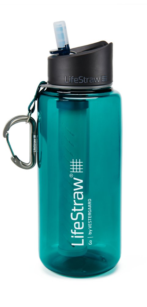 Our top #NationalWalkingMonth kit: @lifeStraw’s Go 1 Litre bottle allows you to rehydrate at a fresh water source by removing bacteria, parasites, microplastics, chlorine, organic chemical matter and more. BPA-free and great for lightweight walking.