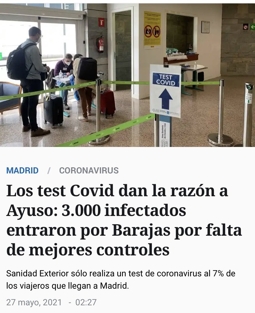 Tonicanto1's tweet image. Barajas: no se podía saber.