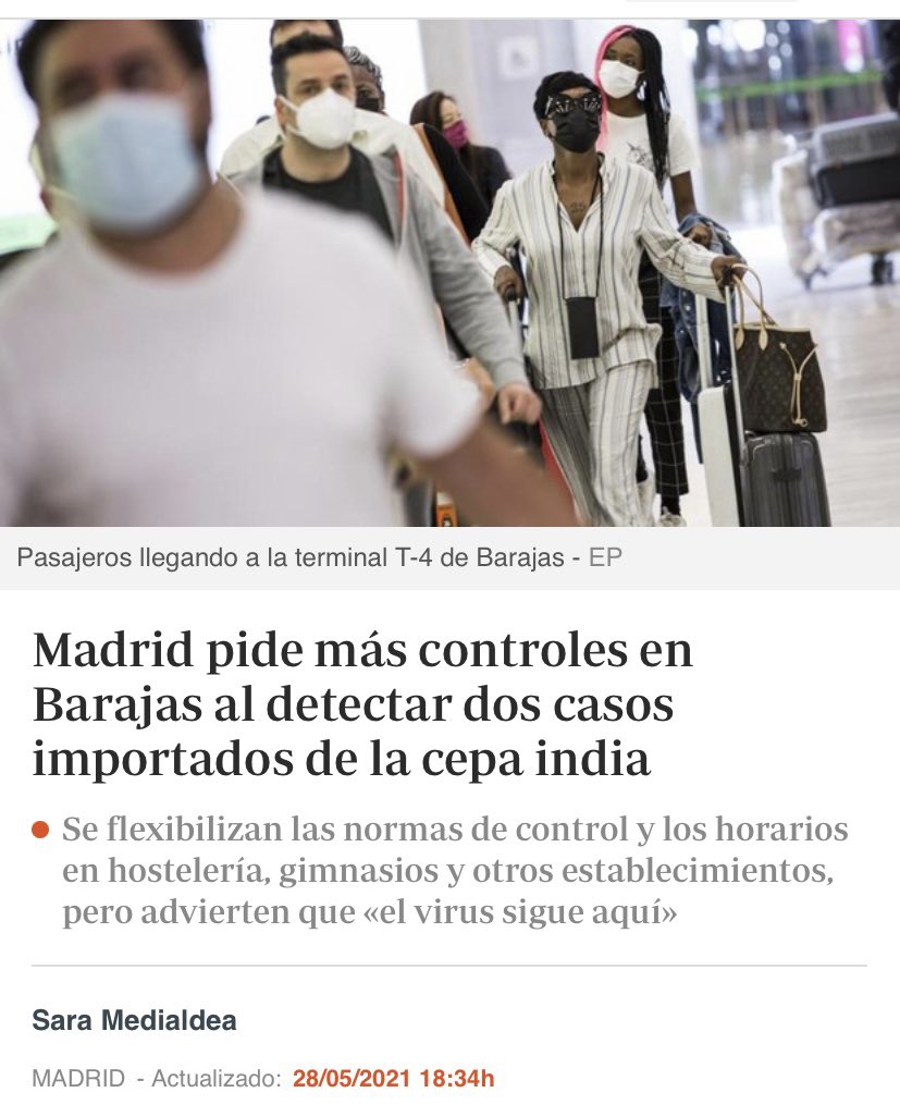 Tonicanto1's tweet image. Barajas: no se podía saber.