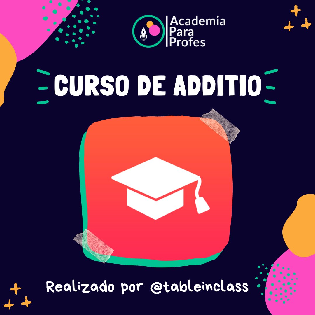 academiaprofes's tweet photo. 🥰 ¿Quieres sacar el máximo partido a @AdditioApp?

@tableinclass ha preparado un curso 🔝 que puedes hacer a tu propio ritmo, cuando quieras 🤩

#claustrovirtual https://t.co/71PrBCybwT