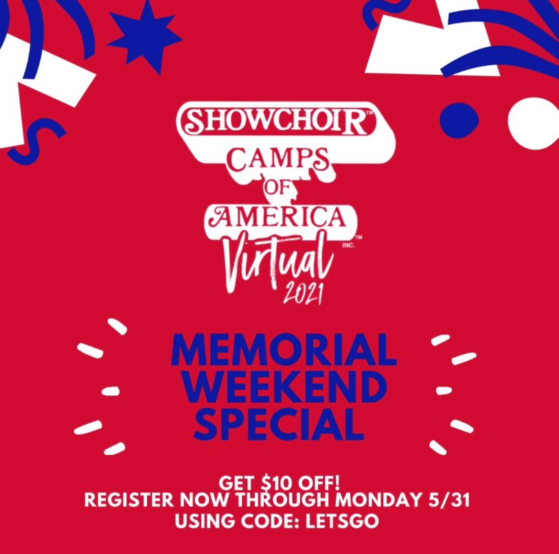 ‼️MEMORIAL DAY SPECIAL‼️ This weekend get $10 off your registration with code: LETSGO. Only takes 5 minutes to register online!