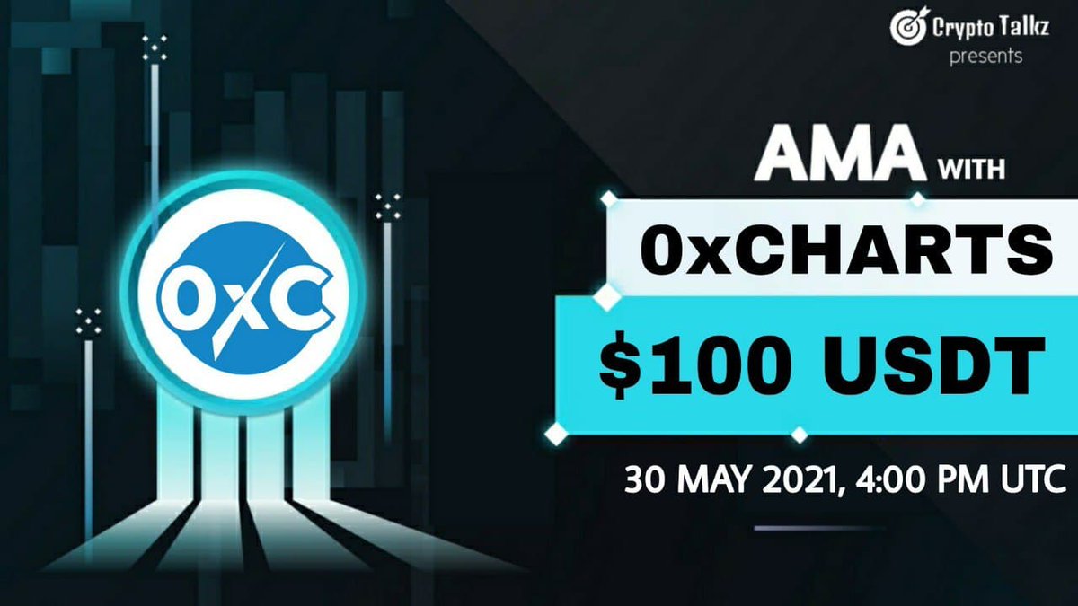 CryptoTalkzInfo's tweet photo. Crypto Talkz will host #AMA with 0xCharts on 30th May 2021 at 4 PM UTC

💰Rewards Pool : $100 USDT

🏠Venue : https://t.co/mBcmMppoMX

Rules:
1⃣ Follow @CryptoTalkzInfo &amp; @0xcharts
2⃣ Like &amp; Retweet
3⃣ Comment Questions &amp; Tag 3 Friends (max 3 questions) https://t.co/Y1YxqHv8GD
