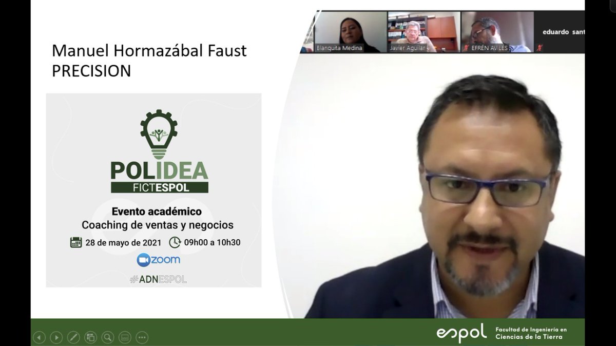 NadiaQuijano's tweet photo. #POLIDEA busca impulsar en los estudiantes, habilidades de comunicación efectiva, en el evento COACHING DE VENTAS Y NEGOCIOS. Gracias a  @SikaEcuador, Hidalgo&amp;Hidalgo, Precision. @aefict @FictESPOL @paolalrc @EddySanclemente @espol https://t.co/bvR10GrNoP
