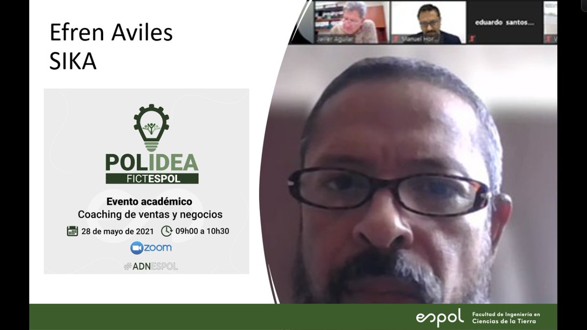 NadiaQuijano's tweet photo. #POLIDEA busca impulsar en los estudiantes, habilidades de comunicación efectiva, en el evento COACHING DE VENTAS Y NEGOCIOS. Gracias a  @SikaEcuador, Hidalgo&amp;Hidalgo, Precision. @aefict @FictESPOL @paolalrc @EddySanclemente @espol https://t.co/bvR10GrNoP