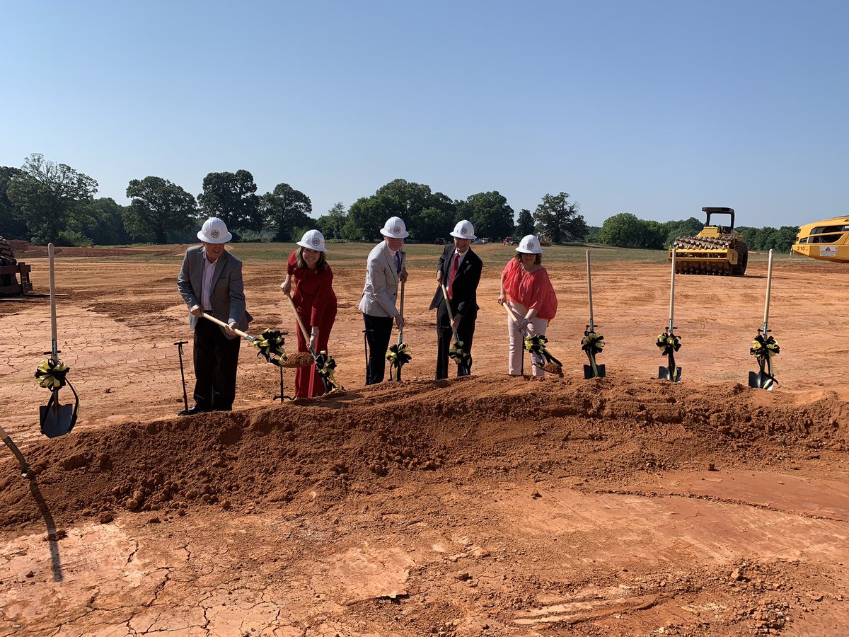 History in the making! 🚜🚧

Today we celebrated the groundbreaking of our new high school. This will be the first comprehensive high school since 1970, when Hugh M. Cummings High School was built. 

Thank you Alamance County for supporting the education bond!