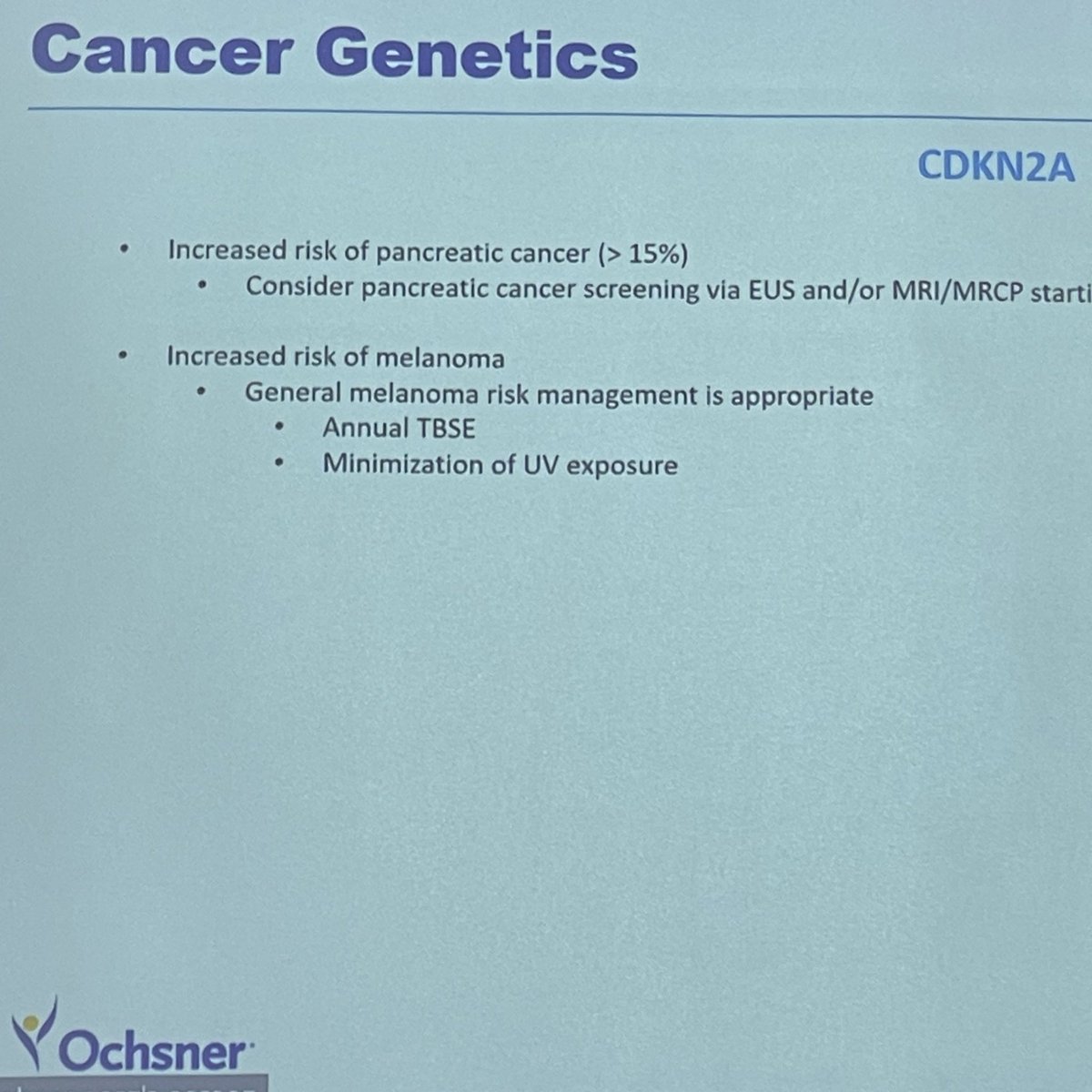 Fellow Lecture on Cancer Genetics (high yield on the boards) by our geneticist Alexis Fox today 🧬
