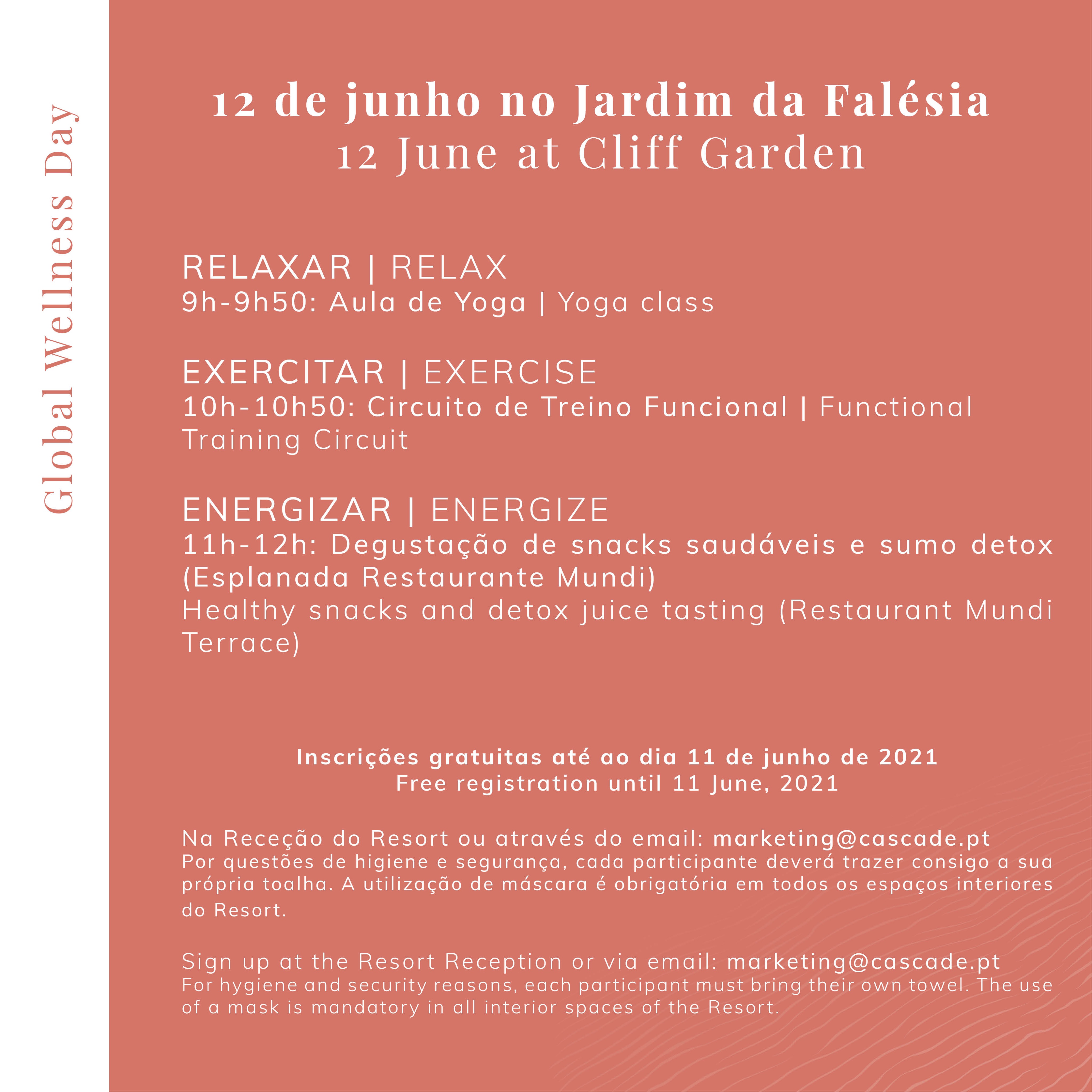 Cascade Wellness Resort On 12 June Celebrate The Global Wellness Day At Cascade And Discover The New Concept Of Cascade Gym By Sculptors Fitness Amp Wellness No Dia 12