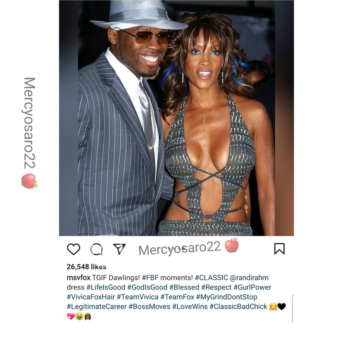 poshsypce22's tweet photo. βΊπ
I guess this is the new trend in Hollywood #tbt with a famous Ex π€©π
ππ½Swipe
@msvfox was one hot π₯mami π
Yesterday it was Diddy...who's next π
Are you with dis new trend π€© or is it next pls! π
#tbt #hollywood #50cent #msvfox #actress #producer #powercouple #tgif https://t.co/5u4al6K7Oe