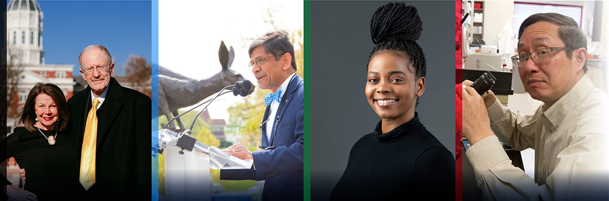 This past month, <a href="/Mizzou/">Mizzou</a>'s College of Education received a $1M gift, <a href="/UMKC/">UMKC</a> received a new Roo sculpture, <a href="/MissouriSandT/">Missouri S&T</a> senior Ashley-Ann Davis published a book and <a href="/umsl/">University of Missouri–St. Louis</a> researcher Dr. Wang received a $1.2M award from the NIH. Read more: fal.cn/3fIbf