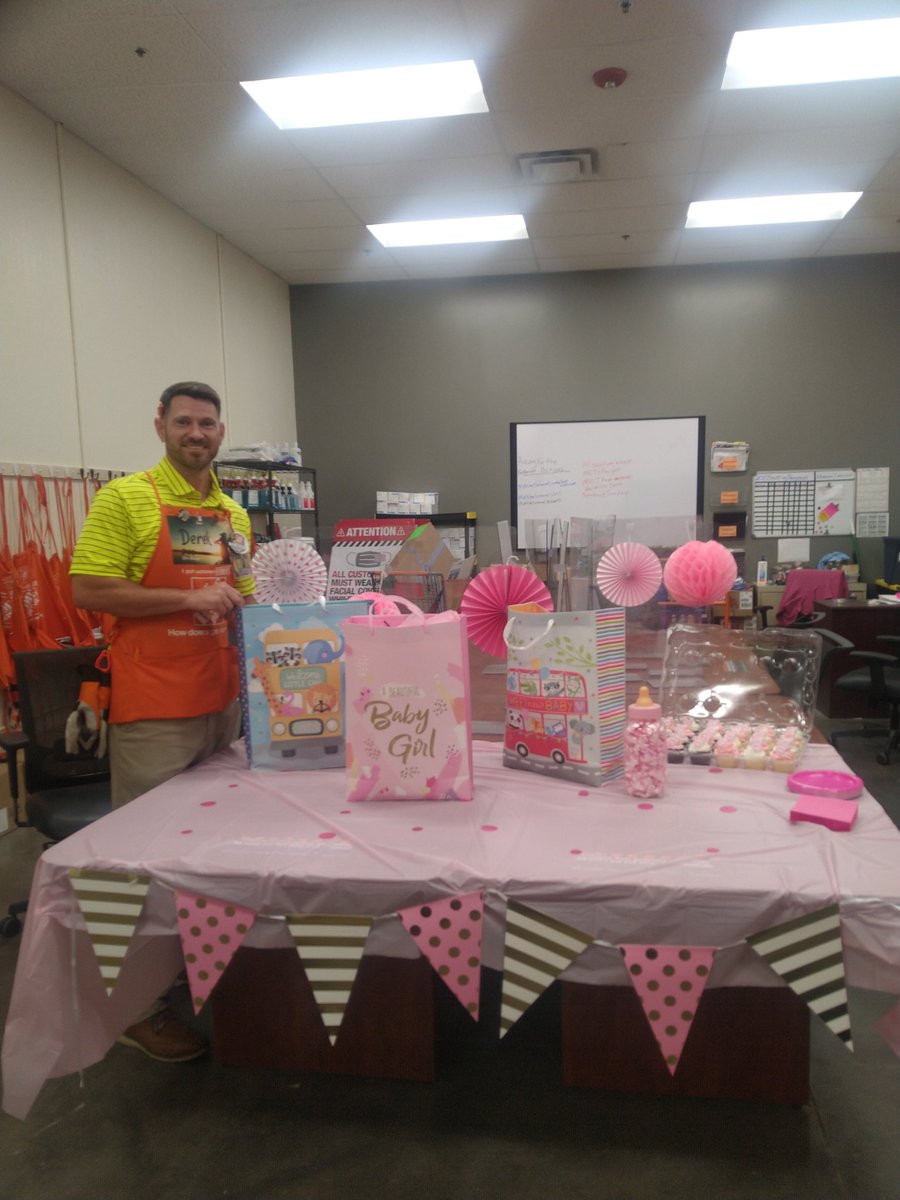 Congratulating our Store Manager, Derek,on his 2nd daughter, Miller ,who will be here soon! From your Westside Family!@wwb844 @JillZueck @jody_delicato @THD_Trotter @john_l_gossett